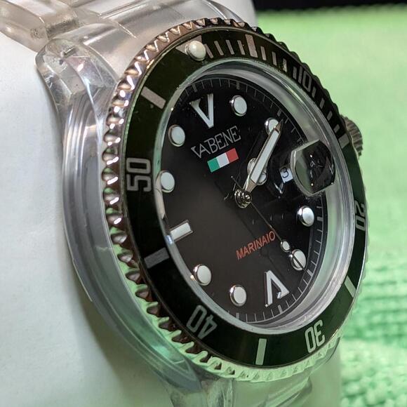 Super Rare Original VABENE MARINAIO OV601 Watch Clear Strap Water Resistant - Picture 3 of 6